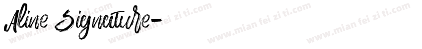 Aline Signature字体转换